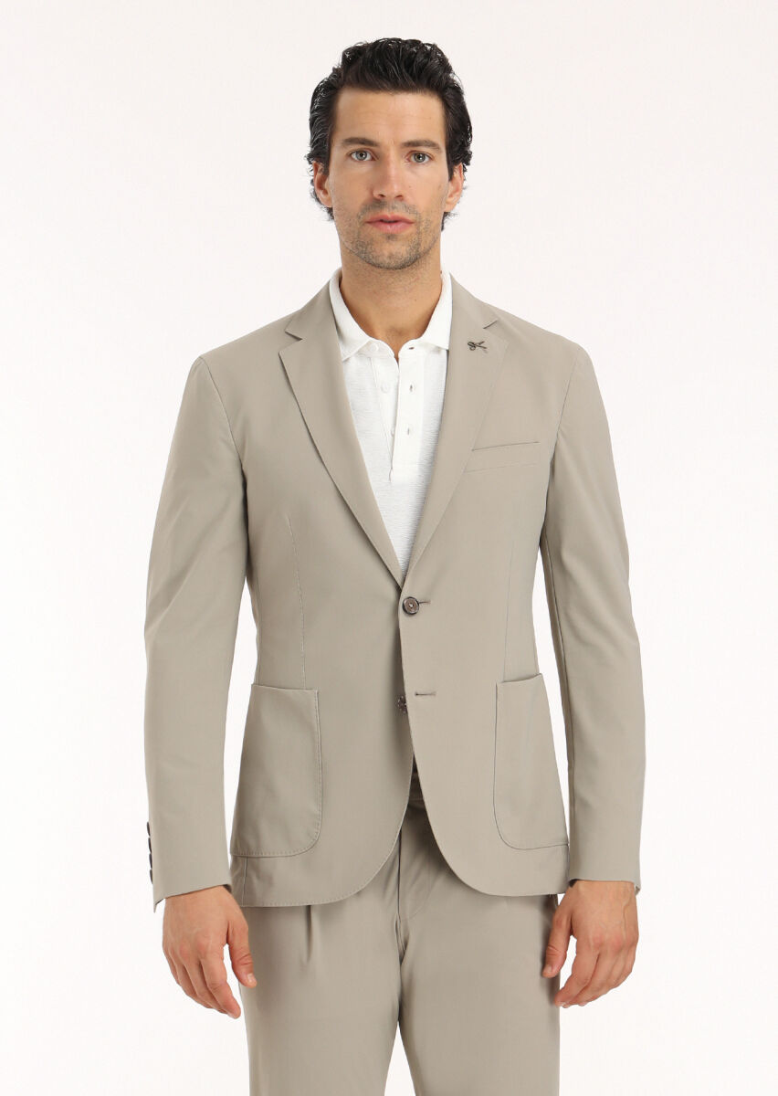 Vizon Düz Comfort Fit Örme Takım Elbise - 2
