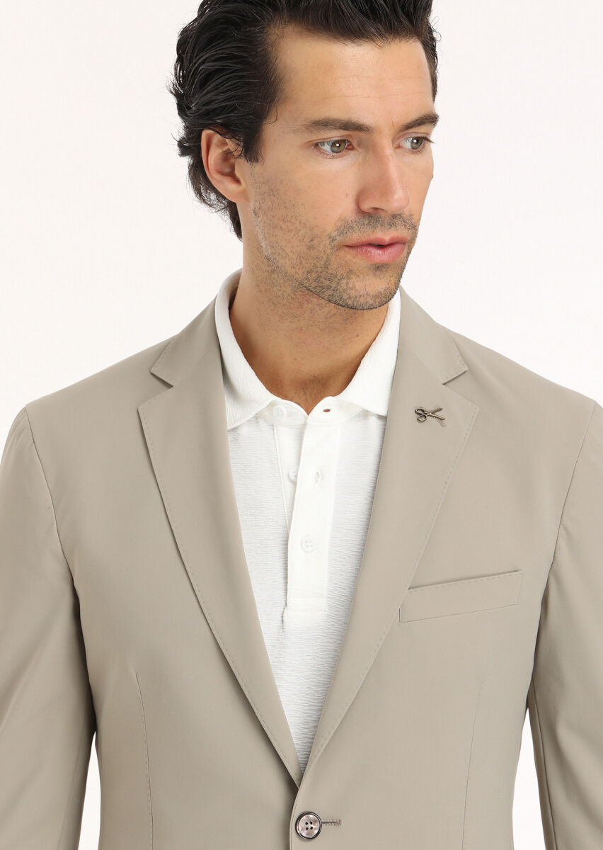 Vizon Düz Comfort Fit Örme Takım Elbise - 3
