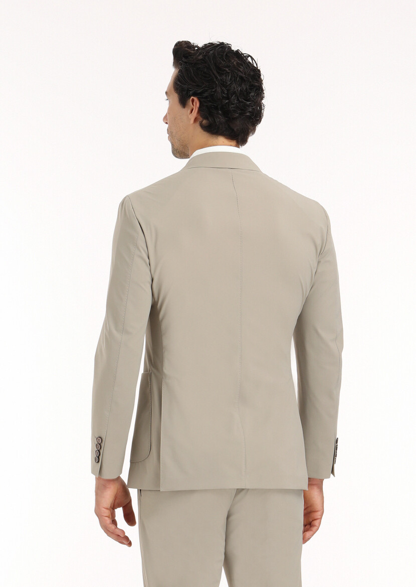 Vizon Düz Comfort Fit Örme Takım Elbise - 6