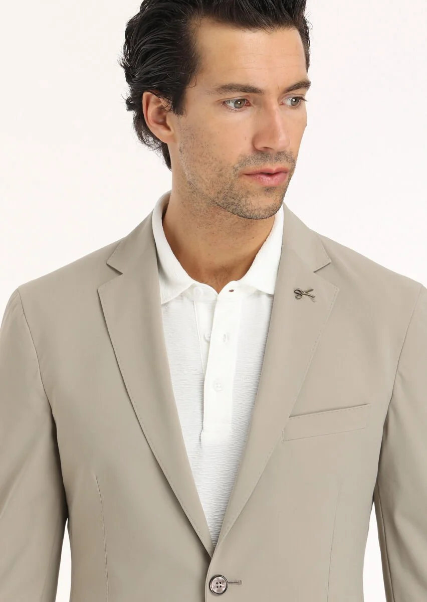 Vizon Düz Comfort Fit Örme Takım Elbise - 3