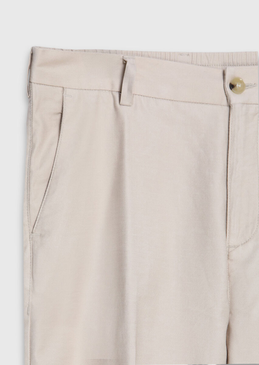 Vizon Düz Dokuma Jogging Fit Casual Pamuk Karışımlı Pantolon - 7