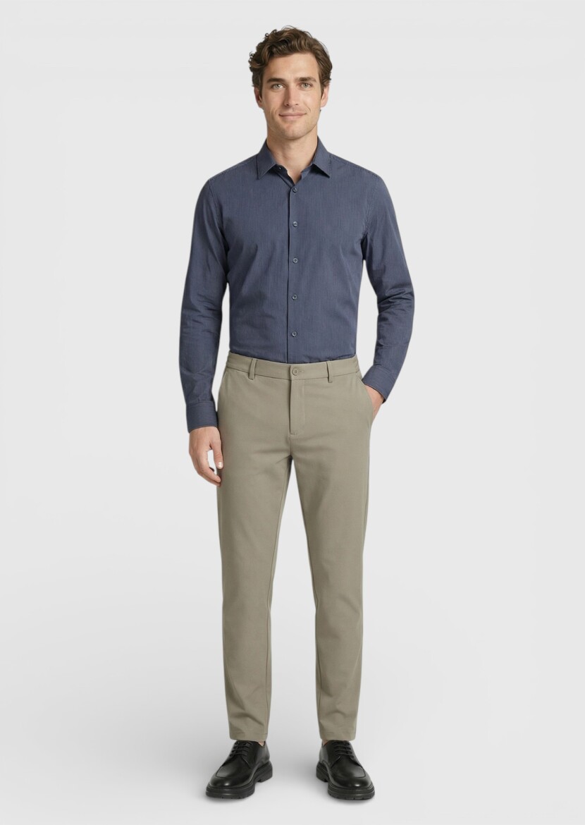 Vizon Düz Dokuma Jogging Fit Casual Pantolon - RAMSEY