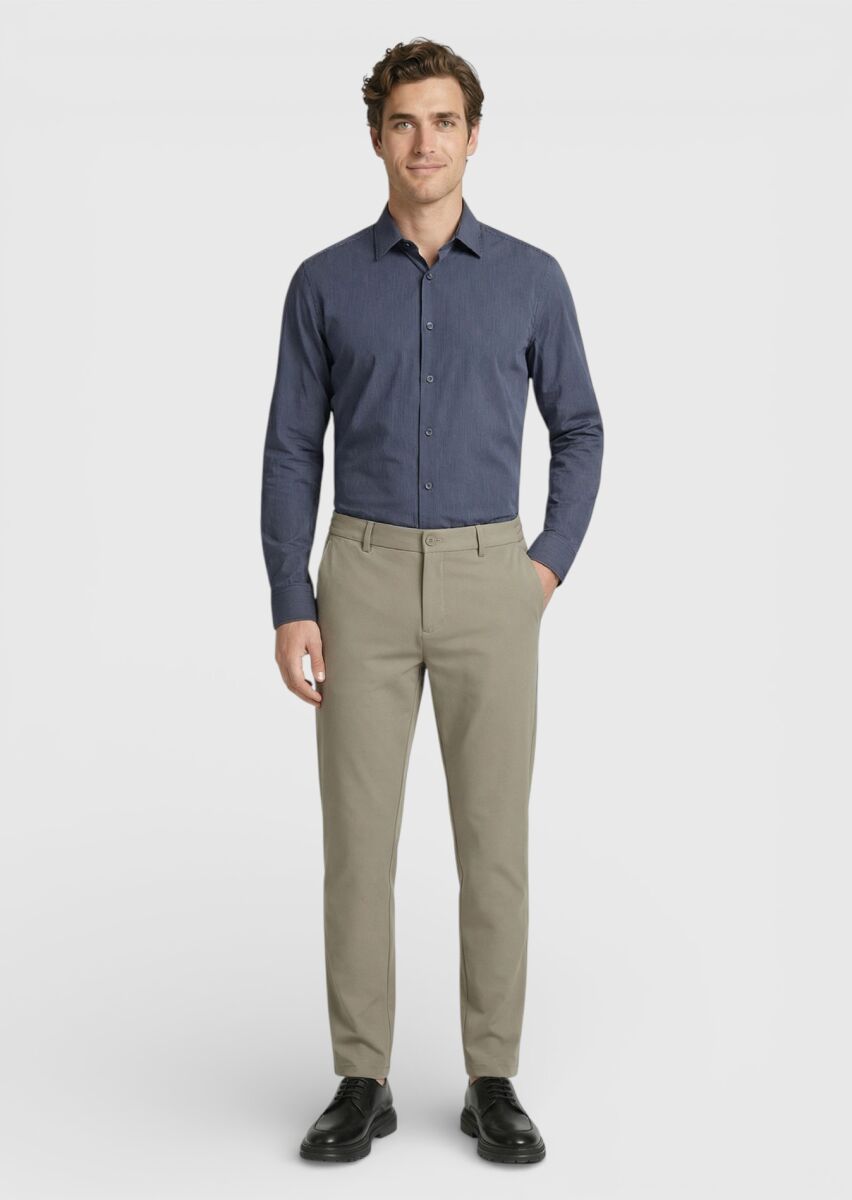 Vizon Düz Dokuma Jogging Fit Casual Pantolon - 1