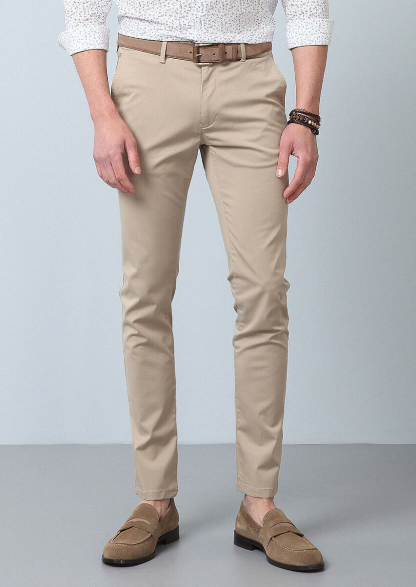 Vizon Düz Dokuma Regular Fit Casual Pantolon - 3