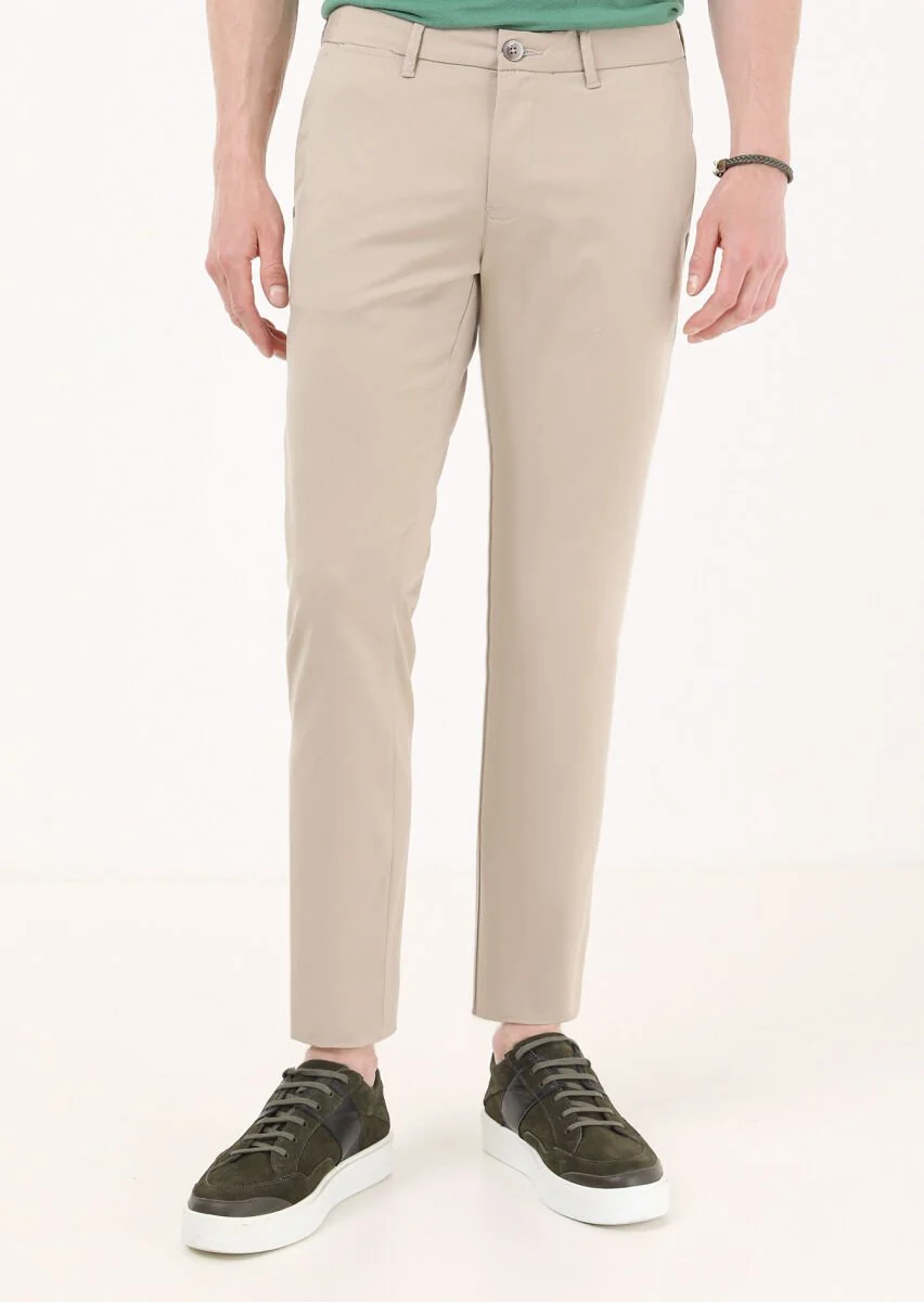 Vizon Düz Dokuma Regular Fit Casual Pantolon - 2