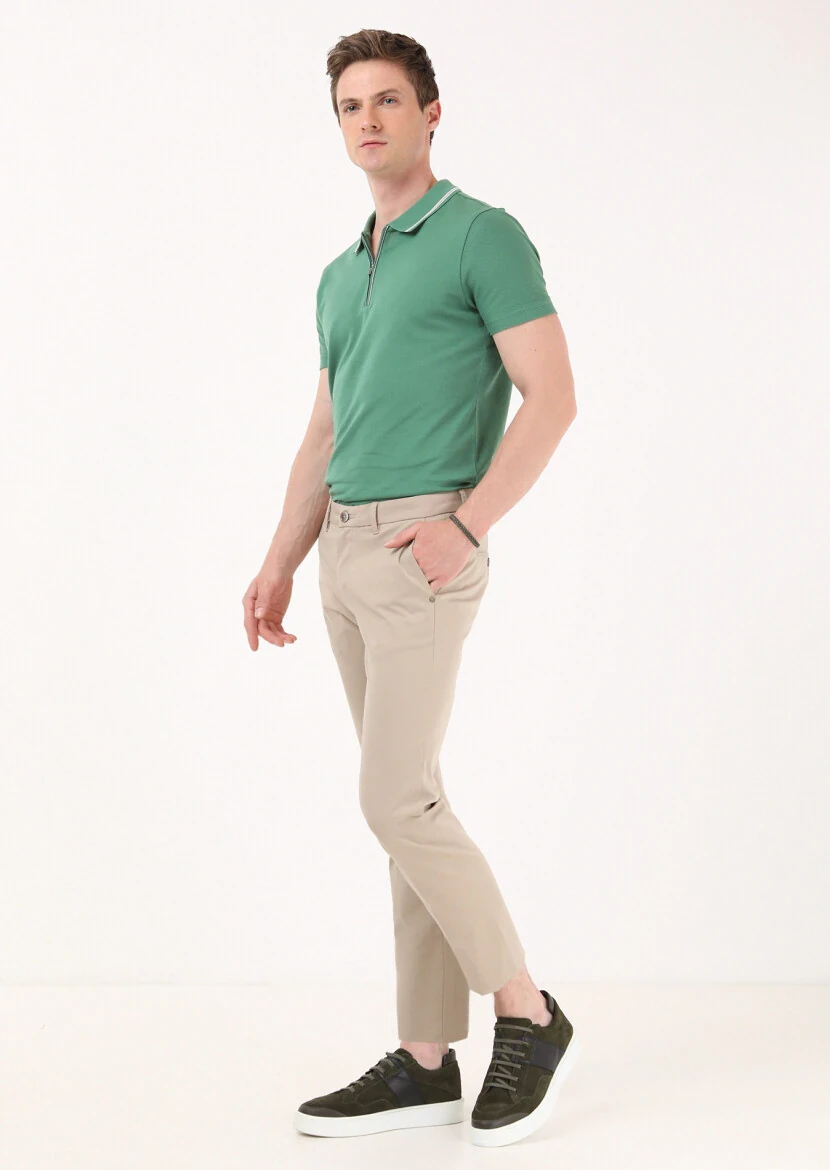 Vizon Düz Dokuma Regular Fit Casual Pantolon - 5