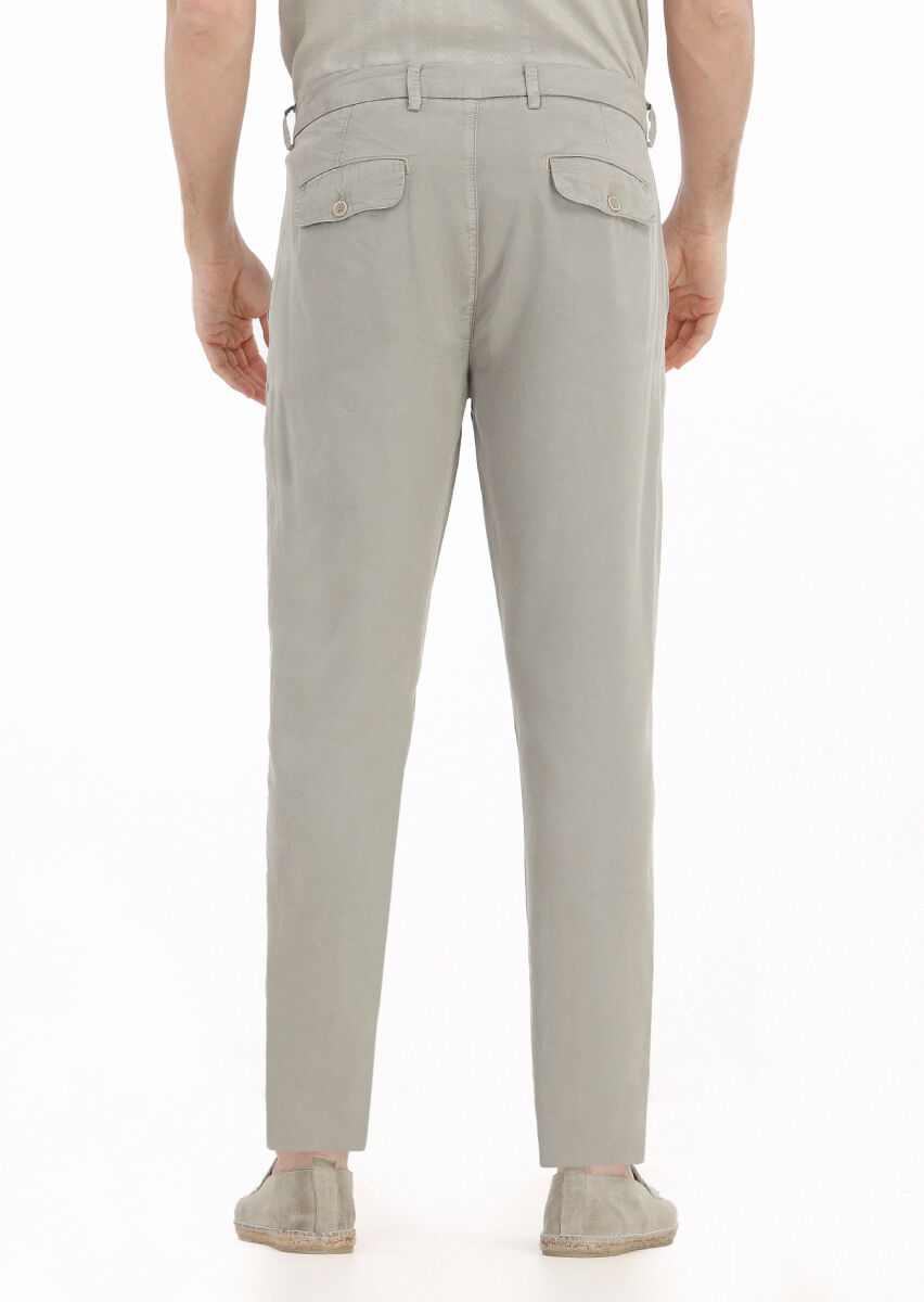 Vizon Düz Dokuma Regular Fit Casual Pantolon - 4