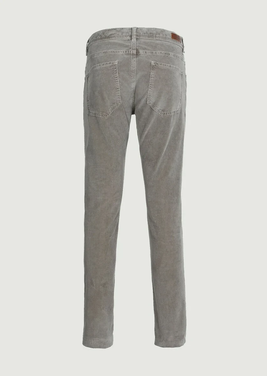 Vizon Düz Dokuma Slim Fit Casual Pamuk Karışımlı Pantolon - 7