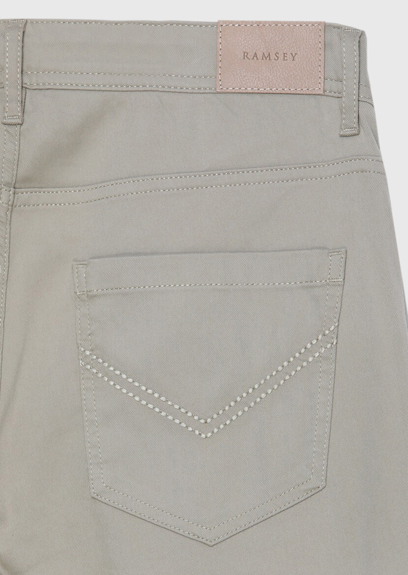 Vizon Düz Dokuma Slim Fit Casual Pamuk Karışımlı Pantolon - 7