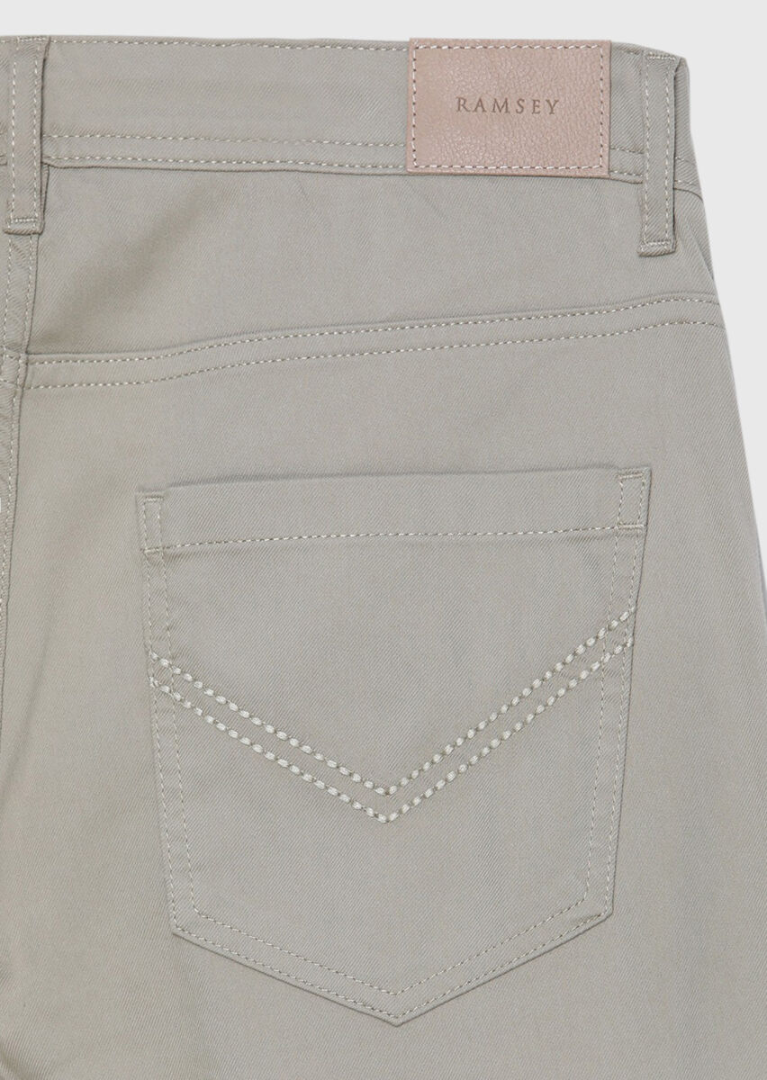 Vizon Düz Dokuma Slim Fit Casual Pamuk Karışımlı Pantolon - 7
