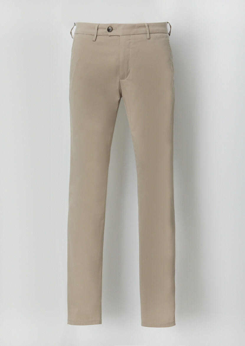 Vizon Düz Dokuma Slim Fit Casual Pantolon 