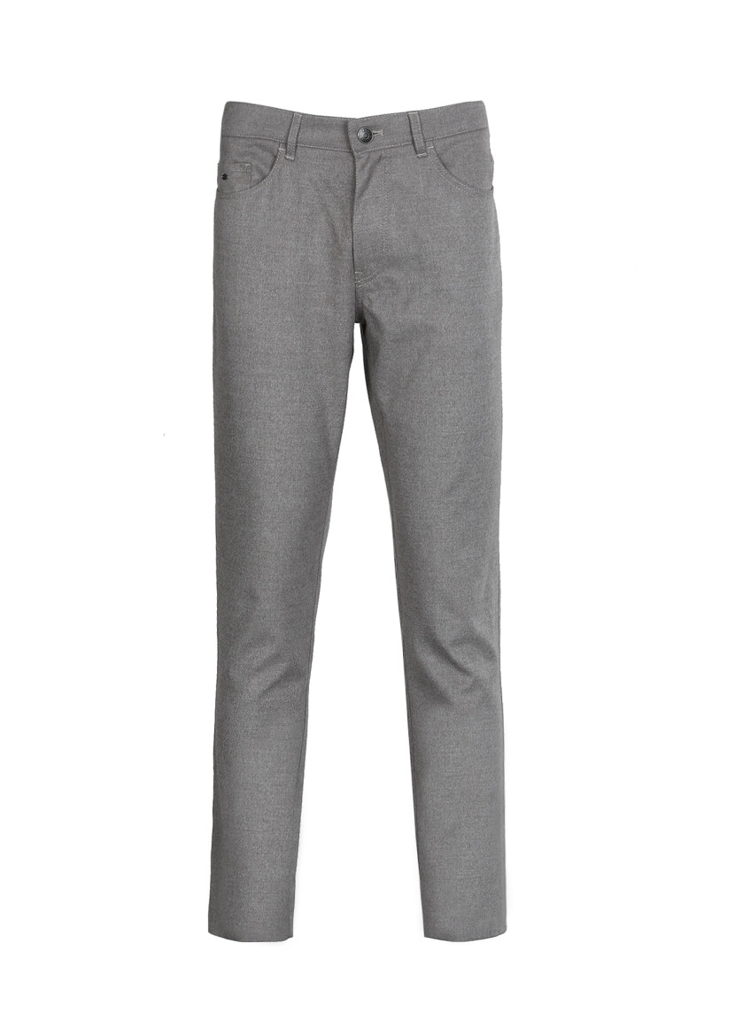 Vizon Düz Dokuma Slim Fit Casual Pantolon - 6