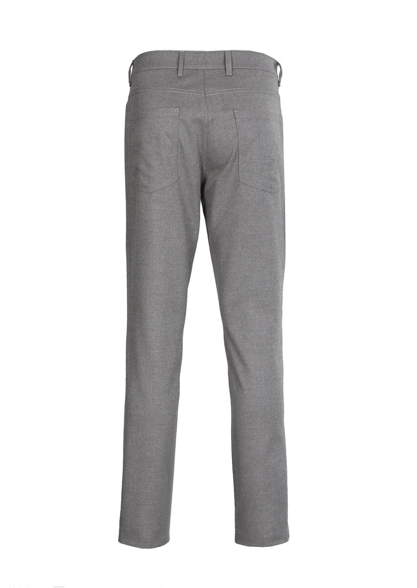 Vizon Düz Dokuma Slim Fit Casual Pantolon - 7