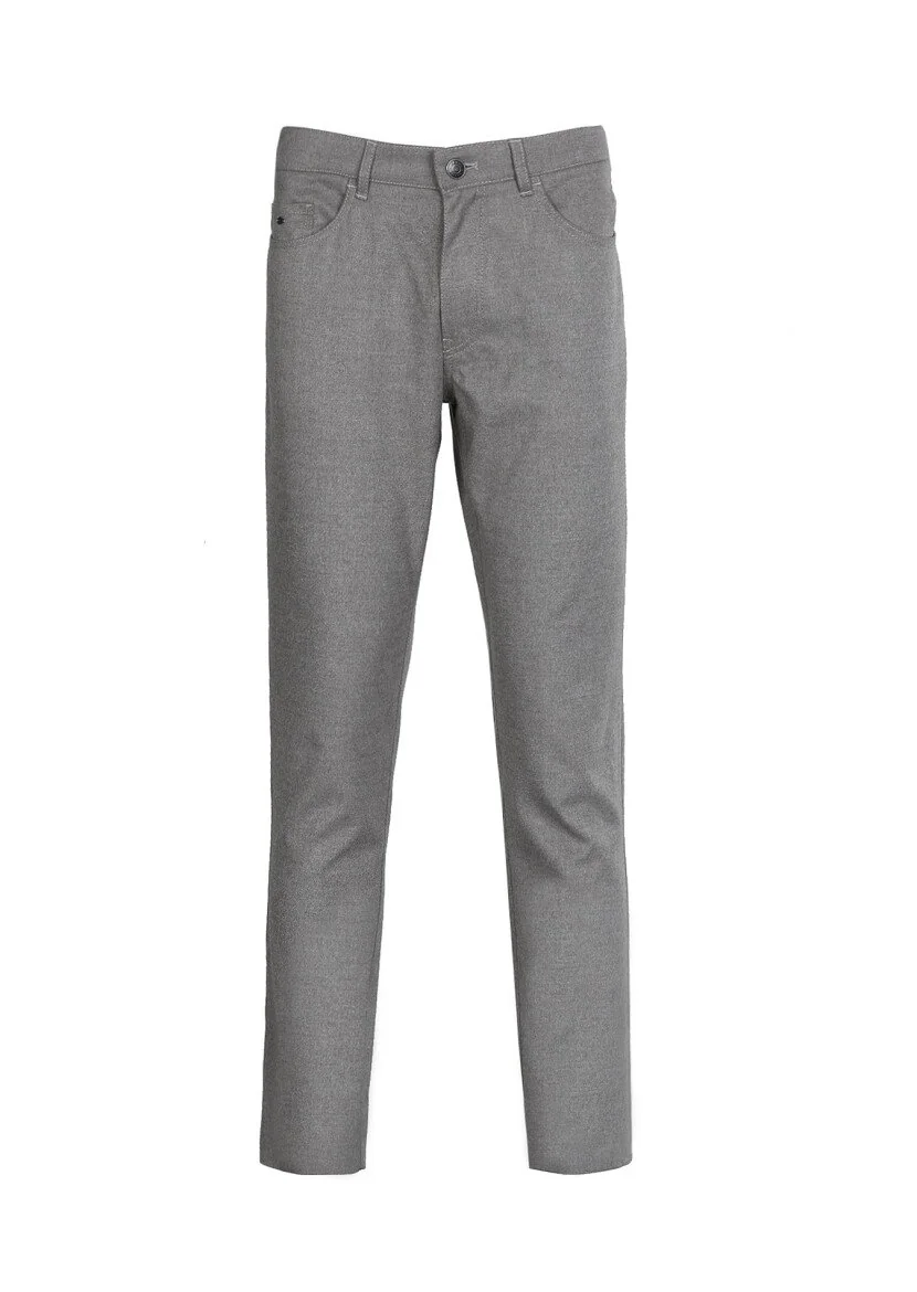 Vizon Düz Dokuma Slim Fit Casual Pantolon - 6