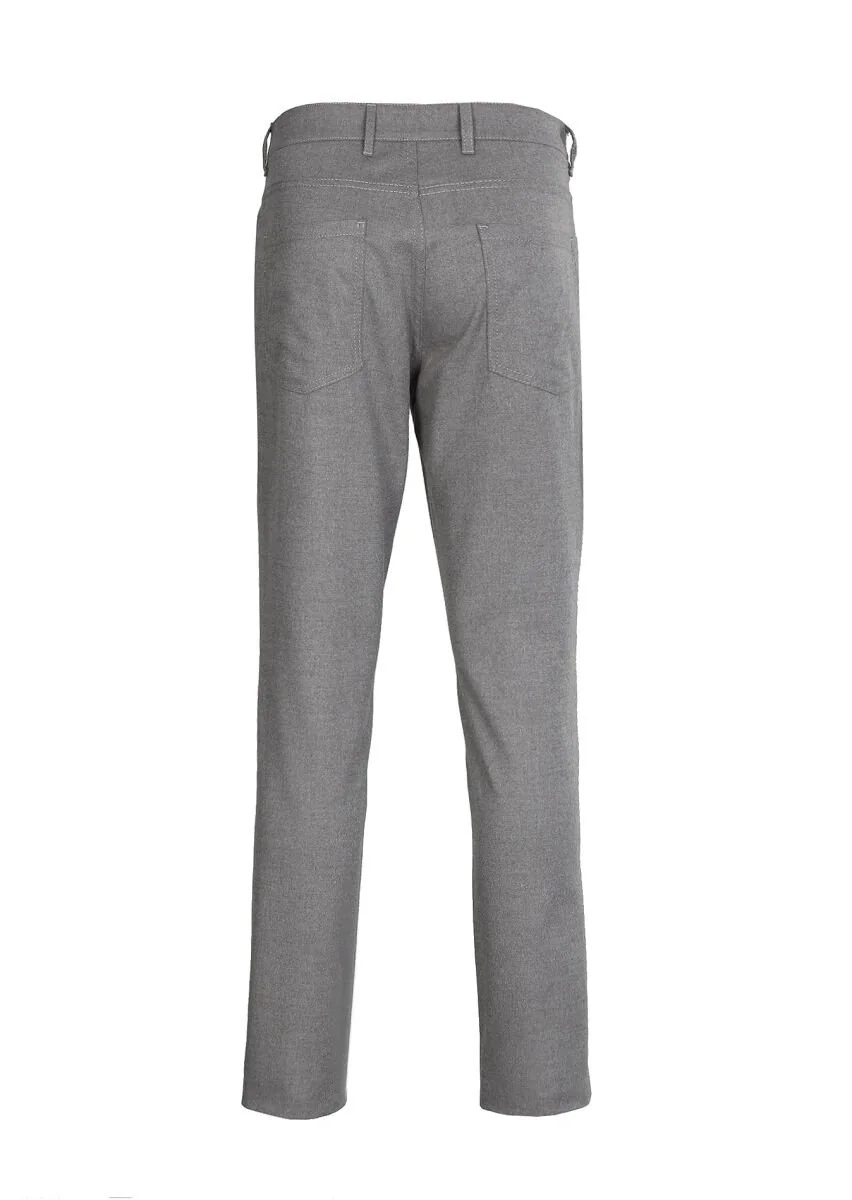 Vizon Düz Dokuma Slim Fit Casual Pantolon - 7