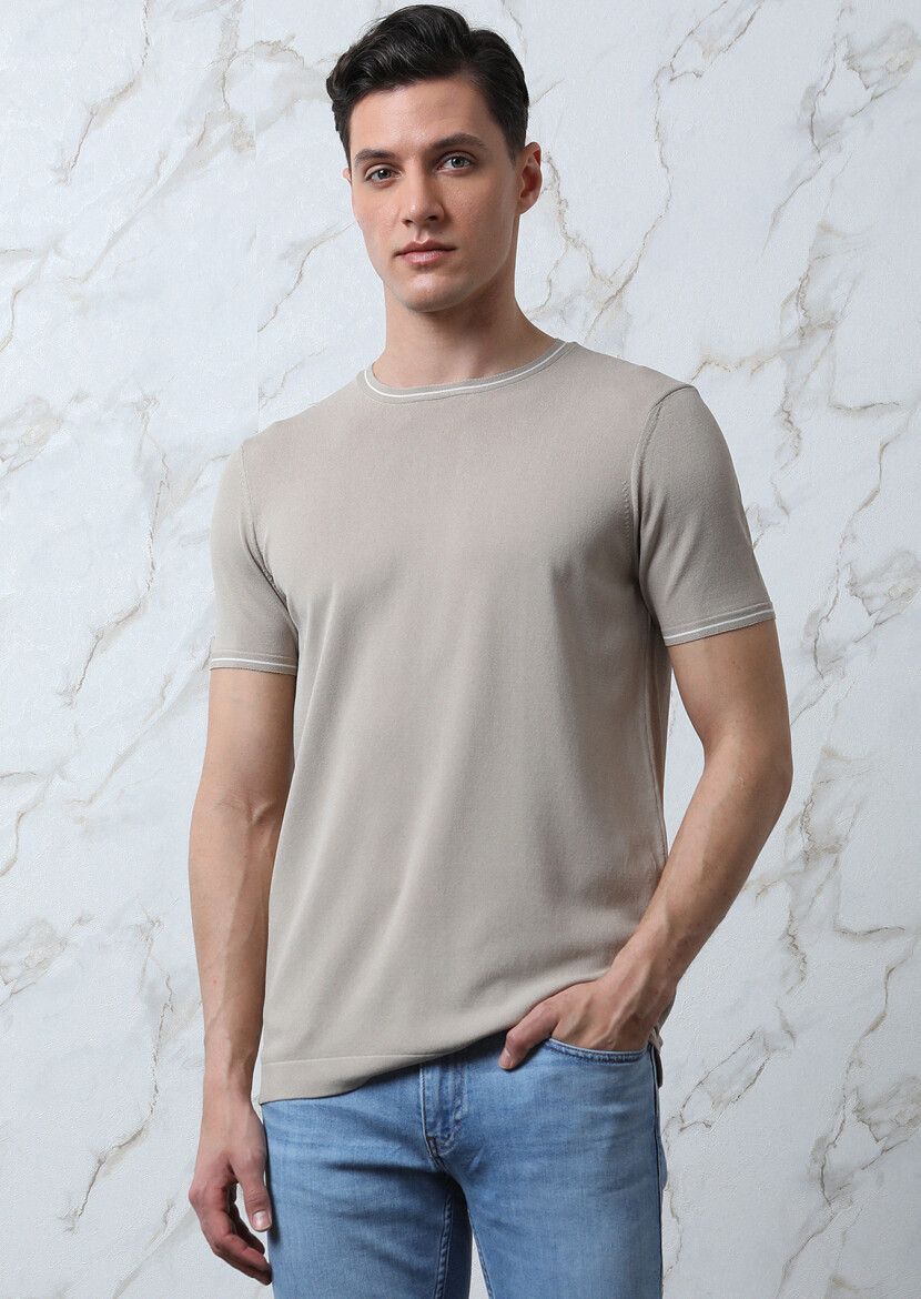 Vizon Düz Örgü Triko - 1