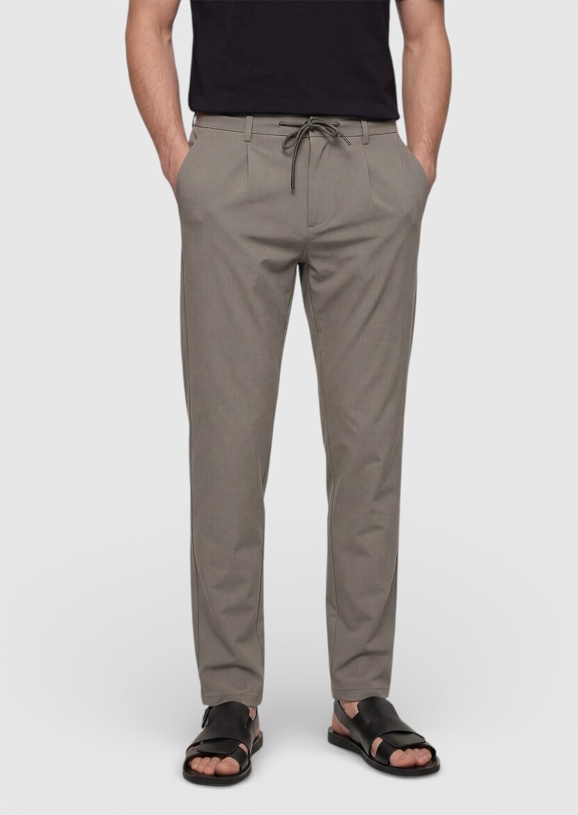 Vizon Düz Teknik Jogging Fit Casual Pantolon - RAMSEY