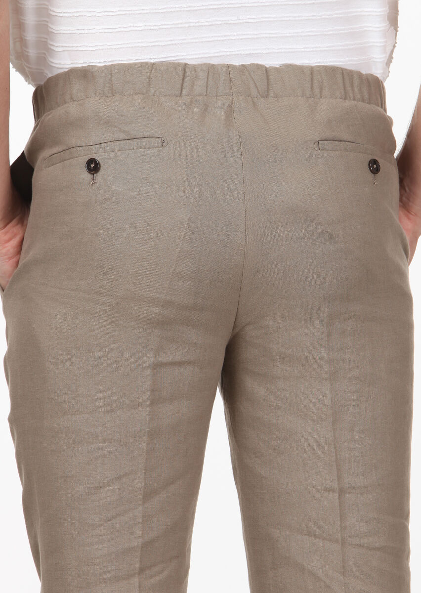 Vizon Düz Zeroweight Slim Fit %100 Keten Takım Elbise - 4
