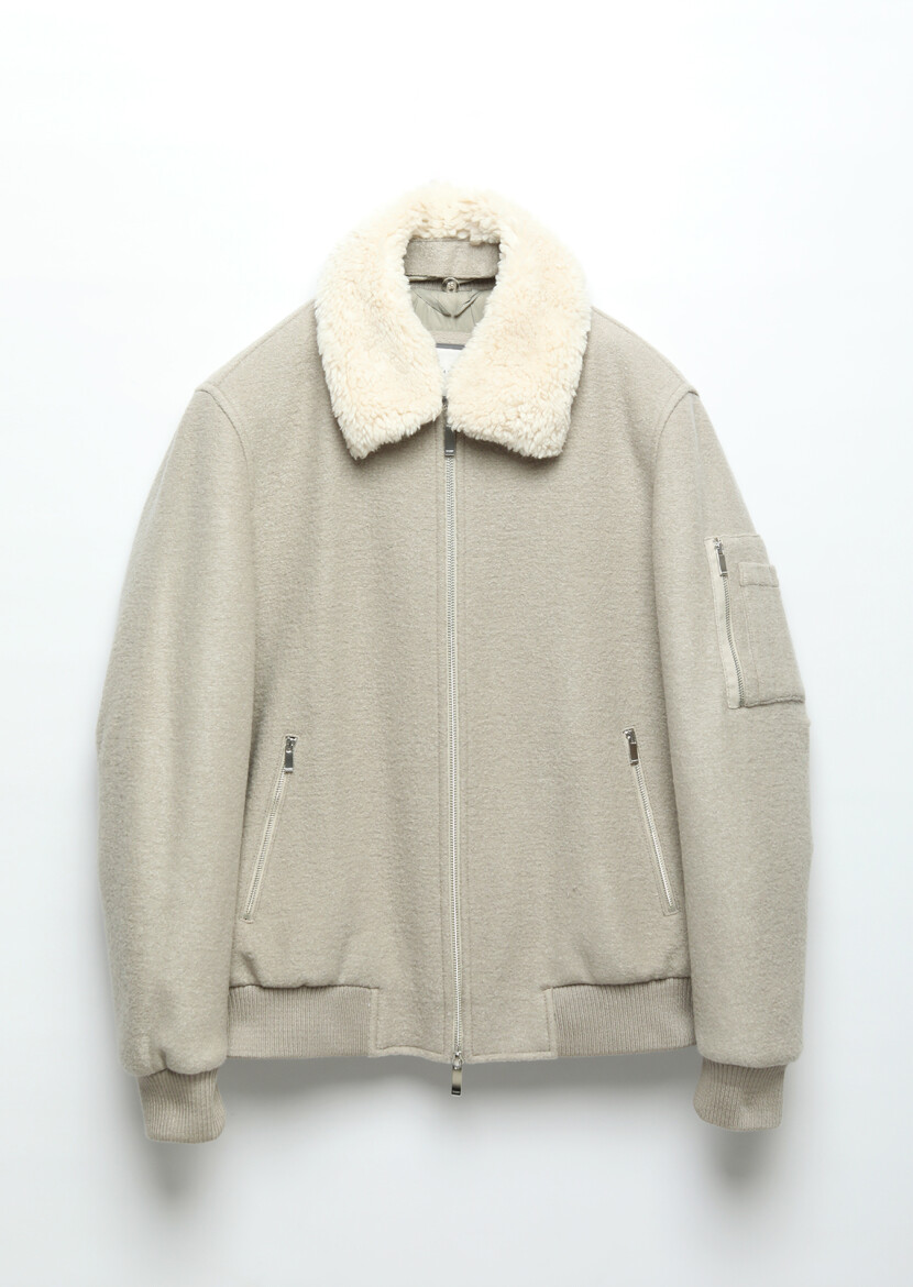 Vizon Regular Fit Casual Dokuma Mont - 10