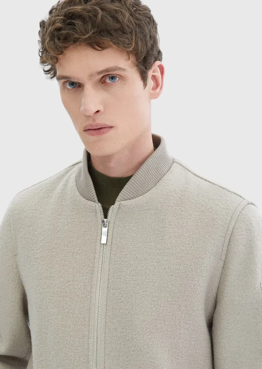 Vizon Regular Fit Casual Dokuma Mont - 8