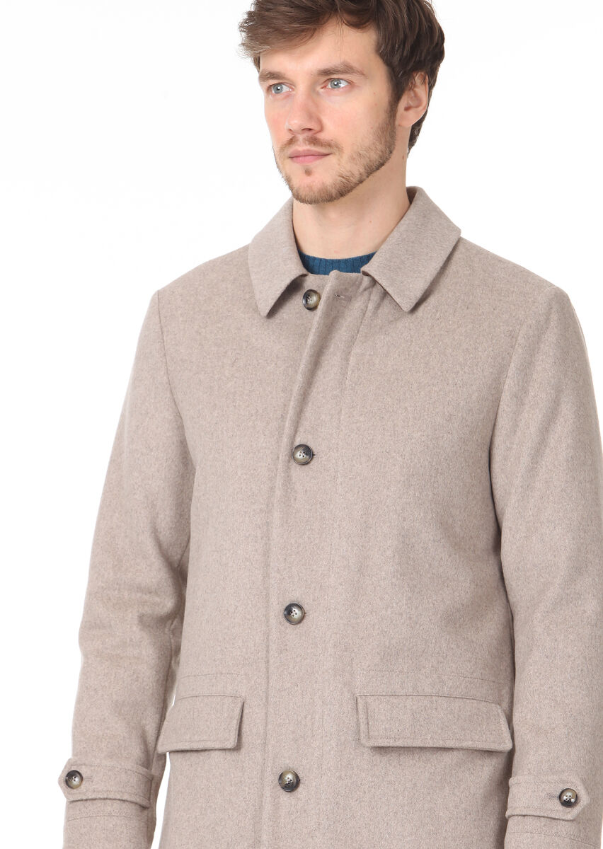 Vizon Regular Fit Kelebek Yaka Casual Dokuma Kaban - 2