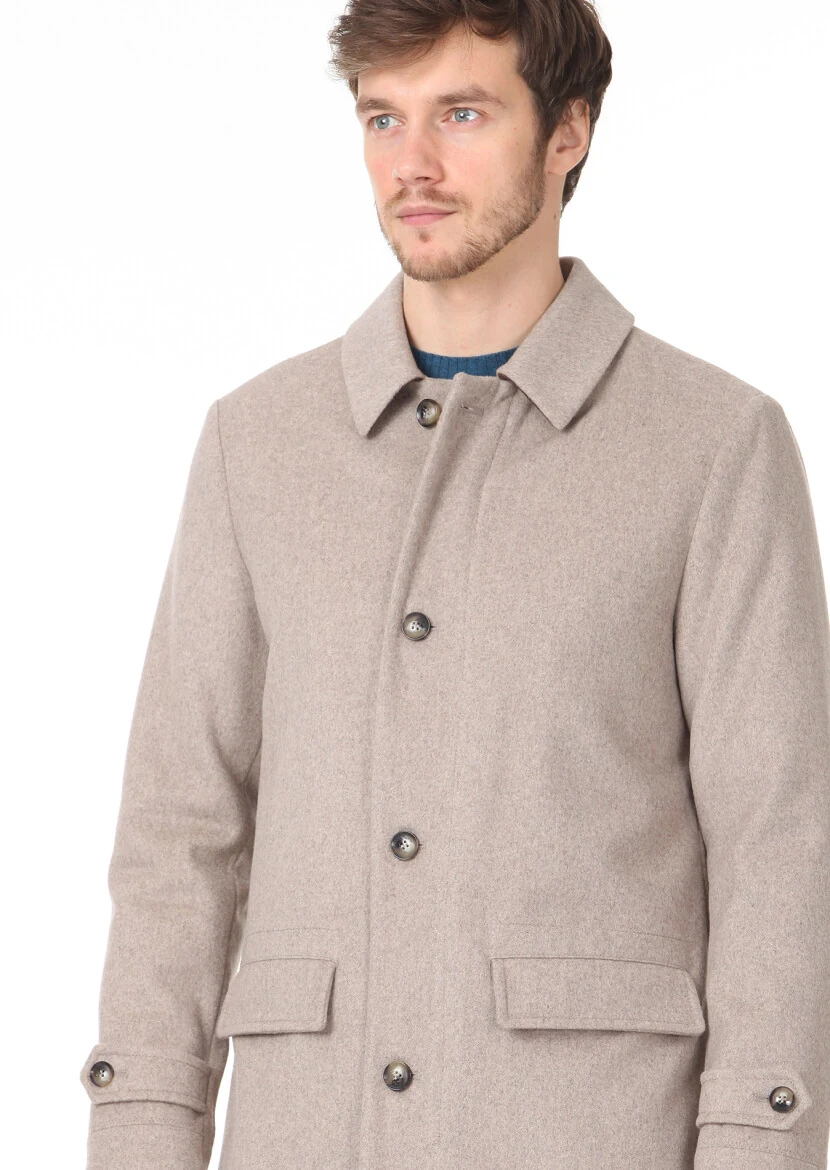 Vizon Regular Fit Kelebek Yaka Casual Dokuma Kaban - 2