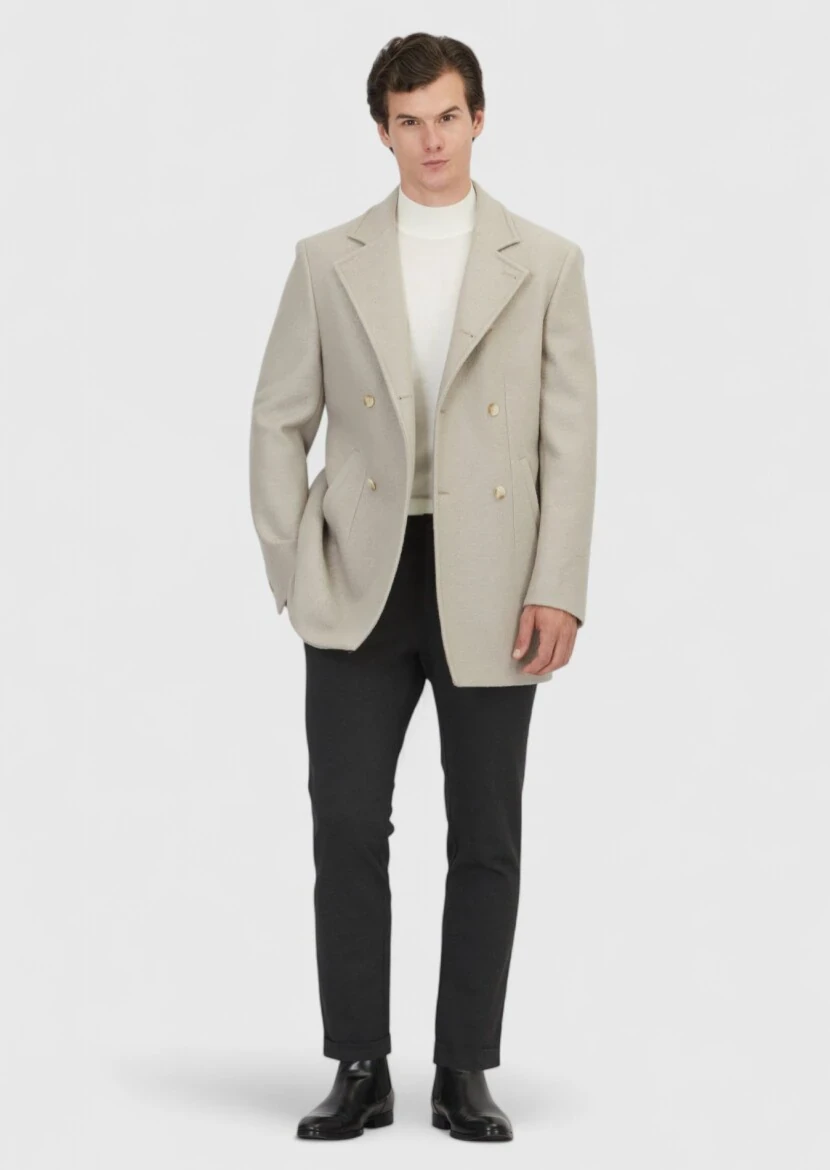 Vizon Regular Fit Kruvaze Yaka Casual Dokuma Kaban - 2