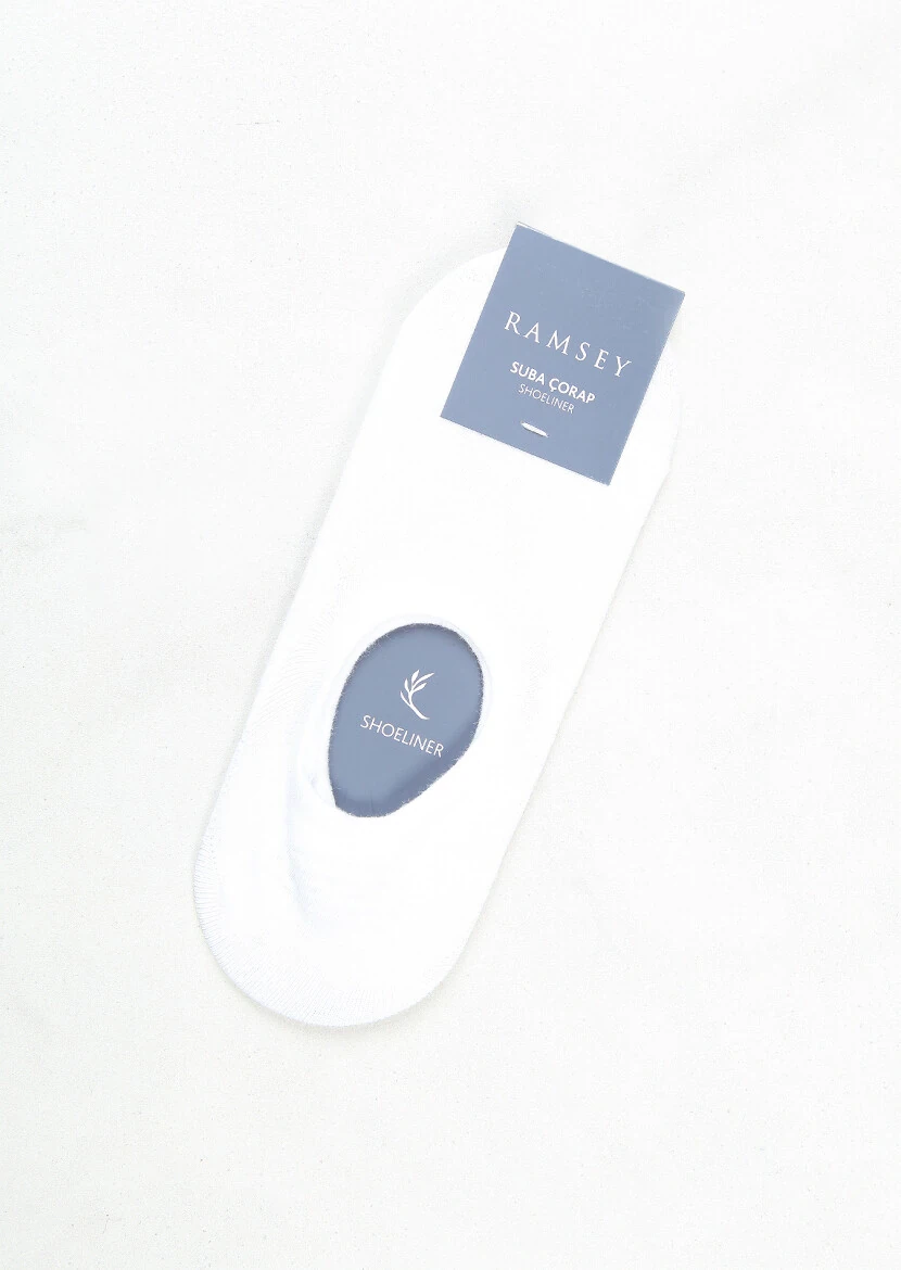 White %75 Pamuk ,%23 Polyamid ,%2 Elastan Socks - RAMSEY