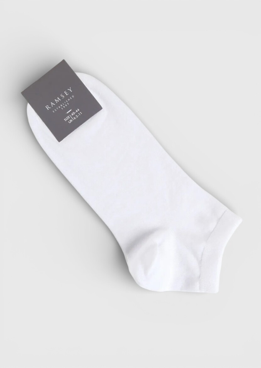 White %75 Pamuk ,%25 Polyamid Socks 