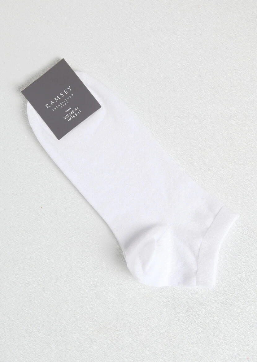 White %75 Pamuk ,%25 Polyamid Socks - RAMSEY