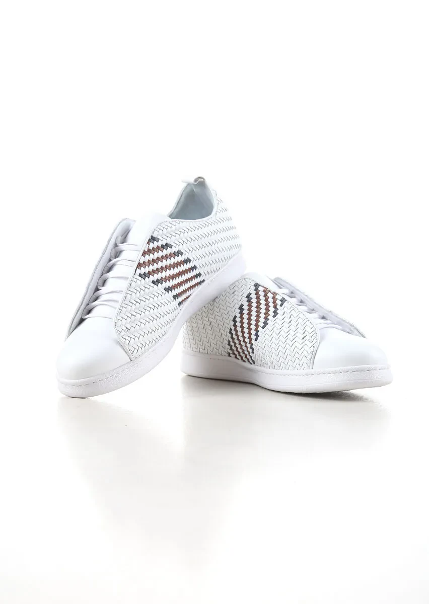 White Leather Sneaker - 2