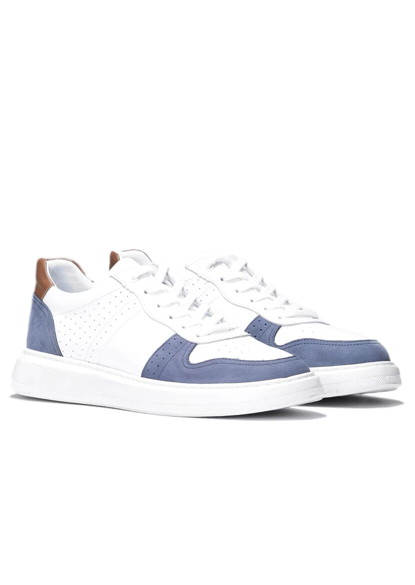 White Leather Sneaker - 2