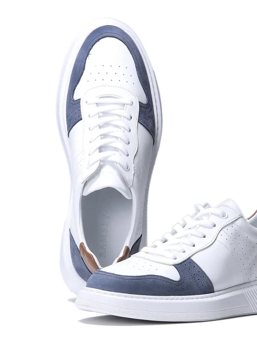 White Leather Sneaker - 3