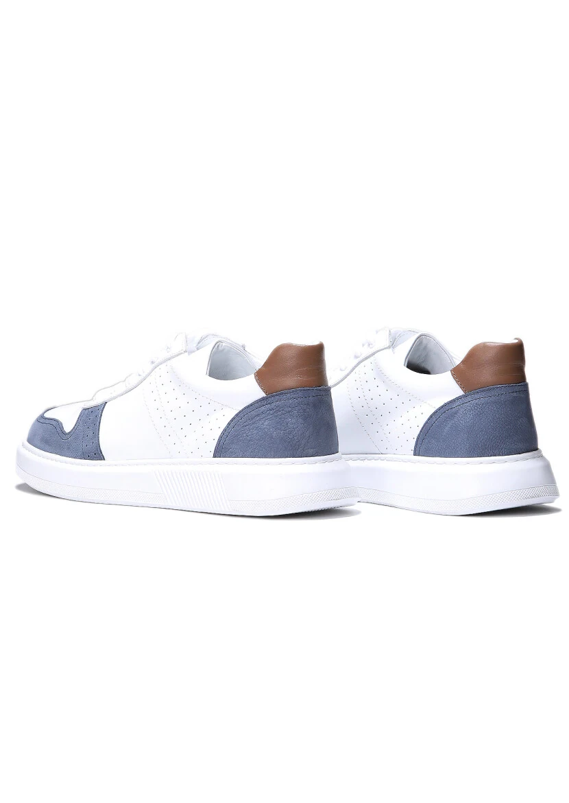 White Leather Sneaker - 4