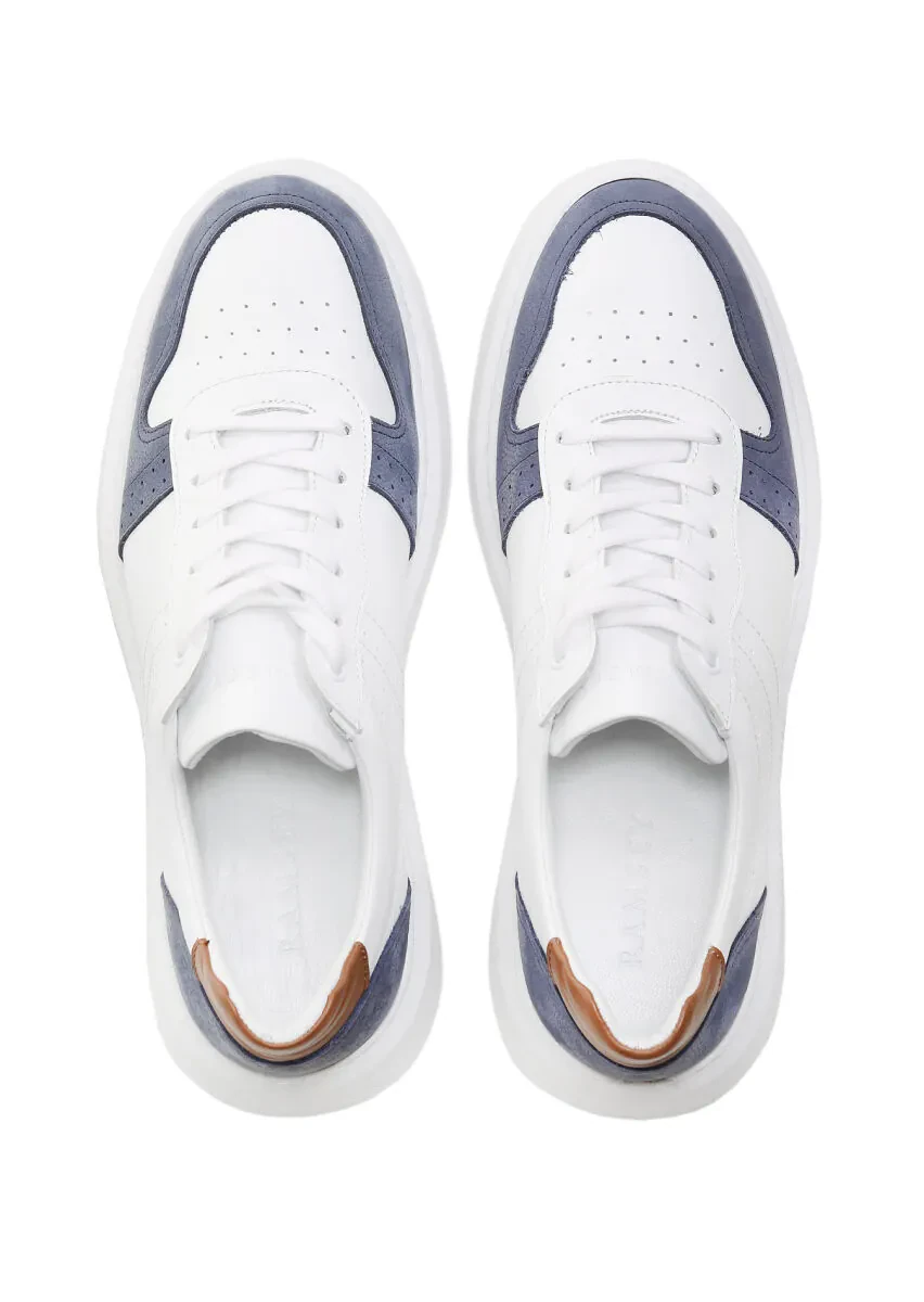 White Leather Sneaker - 5