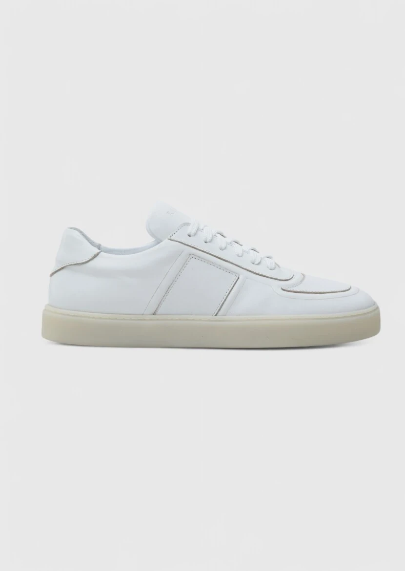 White Leather Sneaker - RAMSEY