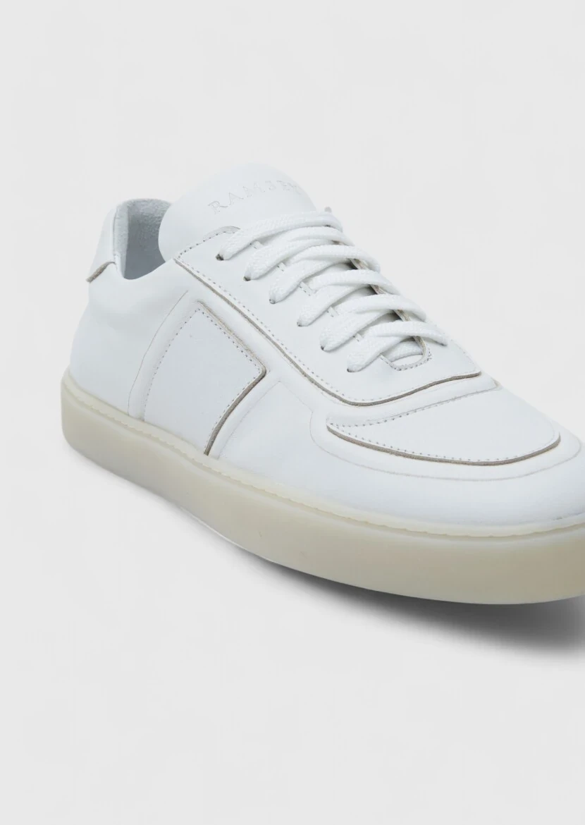 White Leather Sneaker - RAMSEY
