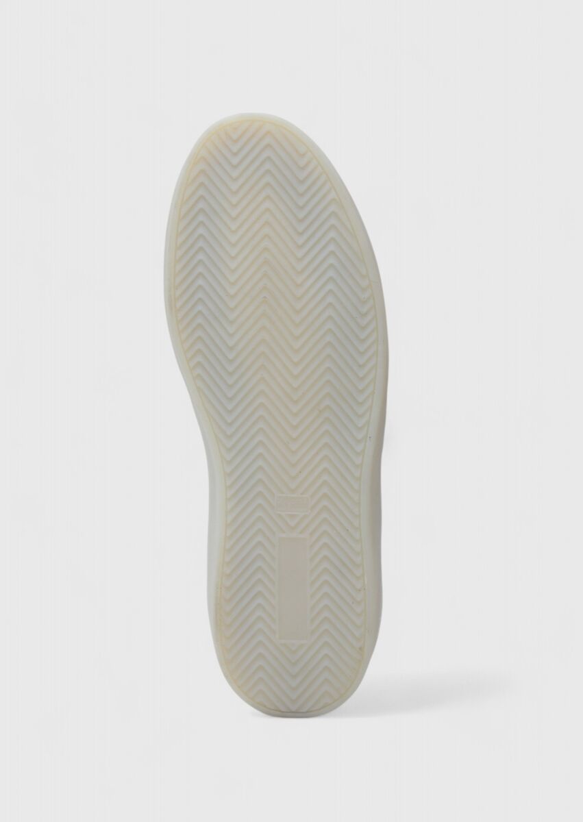 White Leather Sneaker - 4