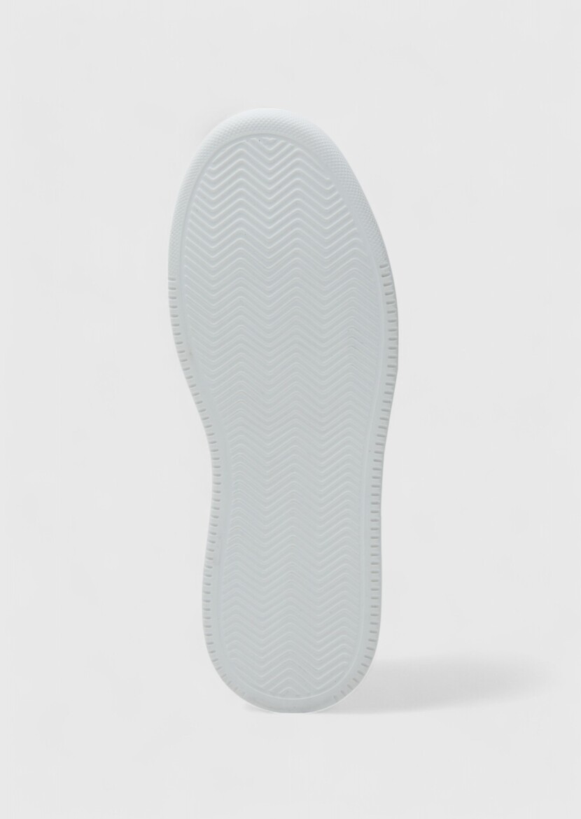 White Leather Sneaker - 4