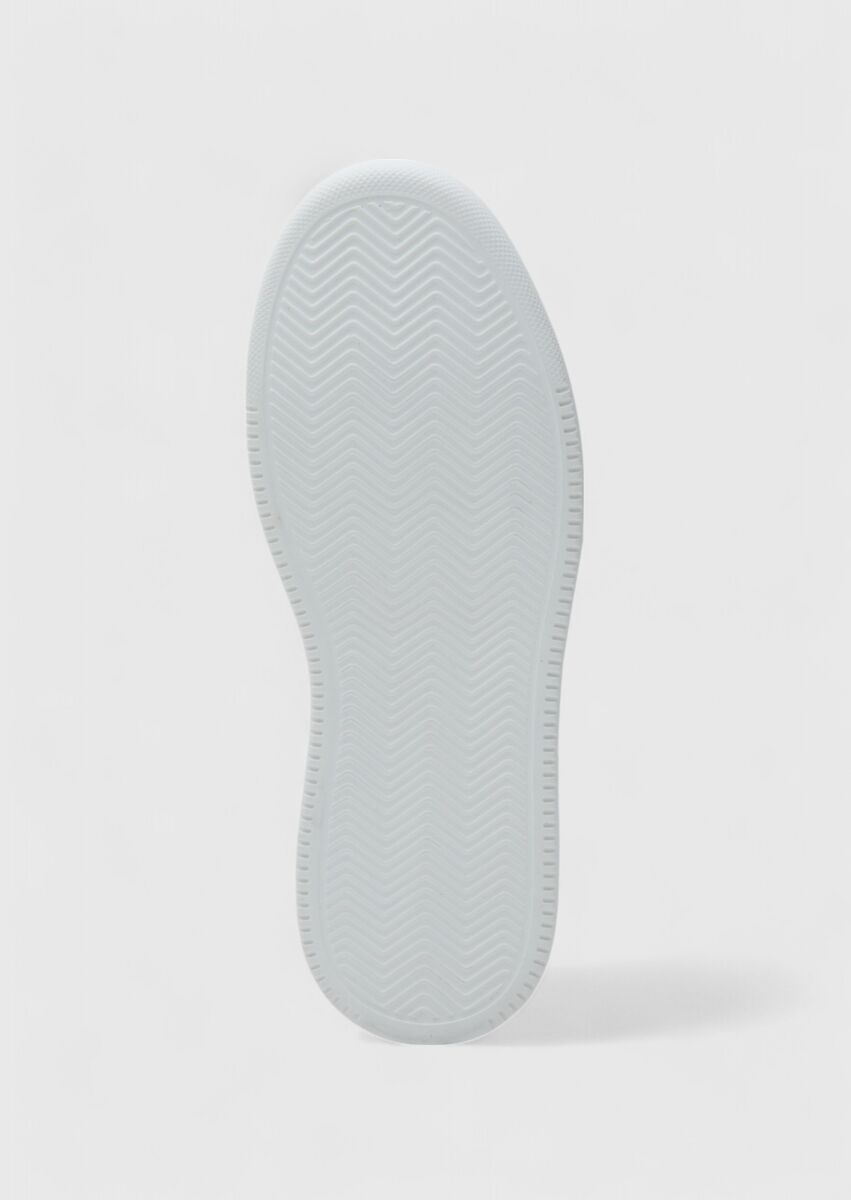 White Leather Sneaker - 4