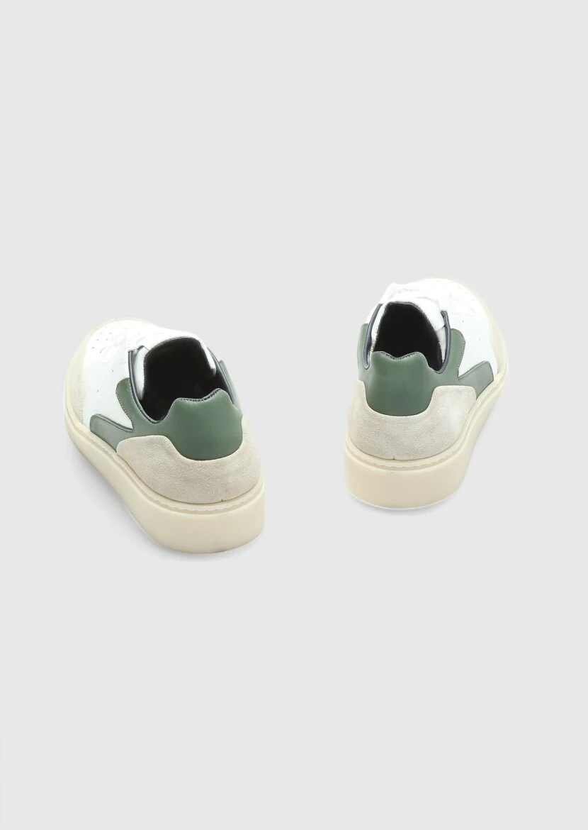 White Leather Sneaker - 5