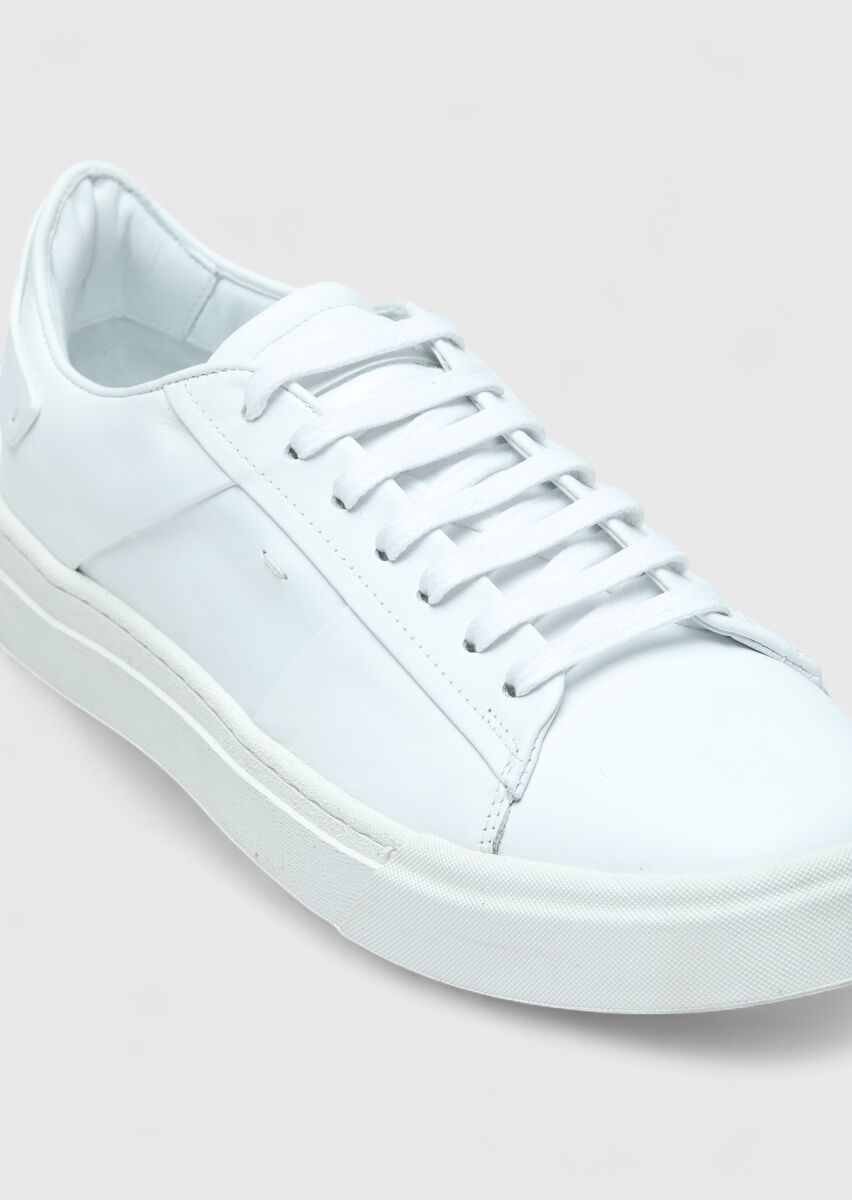 White Leather Sneaker - 2