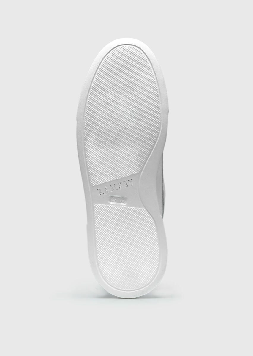 White Leather Sneaker - 4