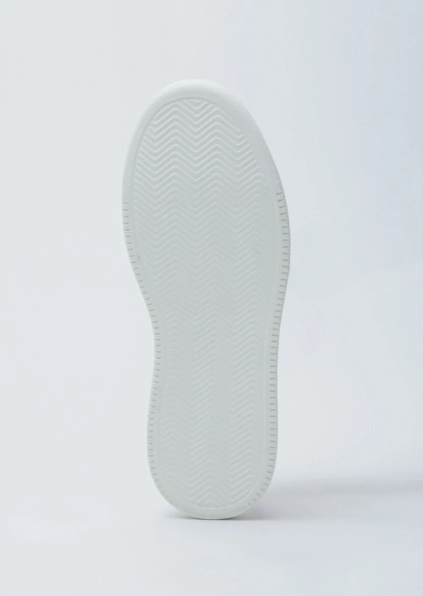 White Leather Sport Sneaker - 4