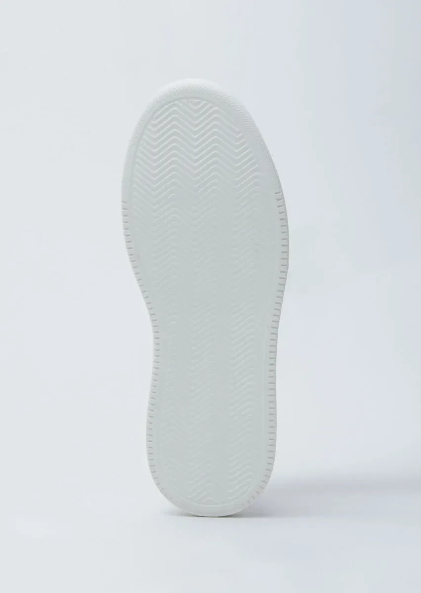 White Leather Sport Sneaker - 4