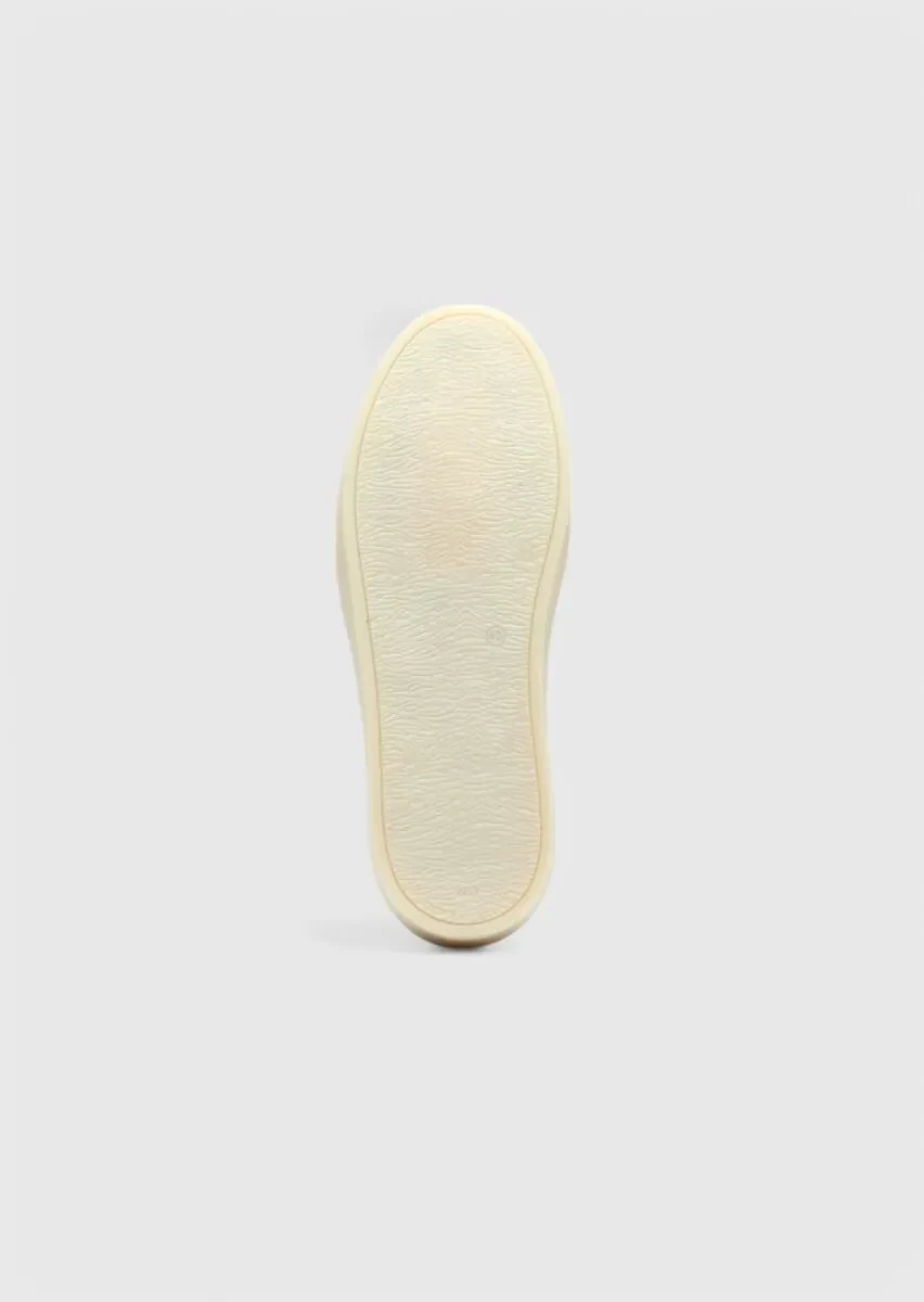 White Leather Sport Sneaker - 4