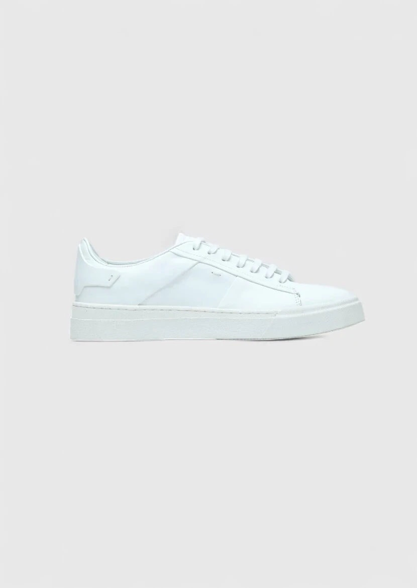 White Leather Sport Sneaker - 1