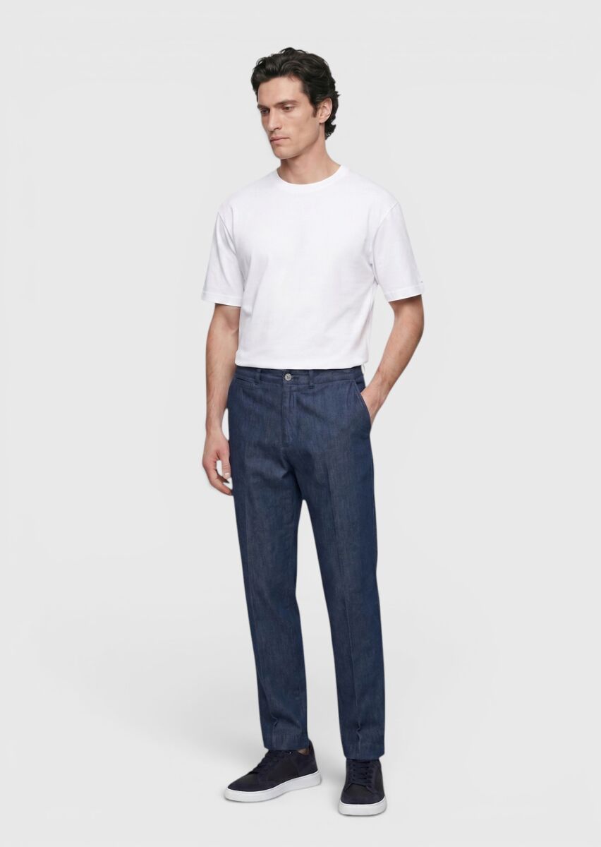 White Plain 100% Cotton T-Shirt - 3