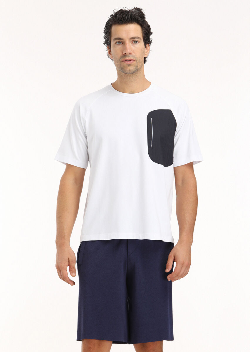 White Plain Crew Neck 100% Cotton T-Shirt - 2