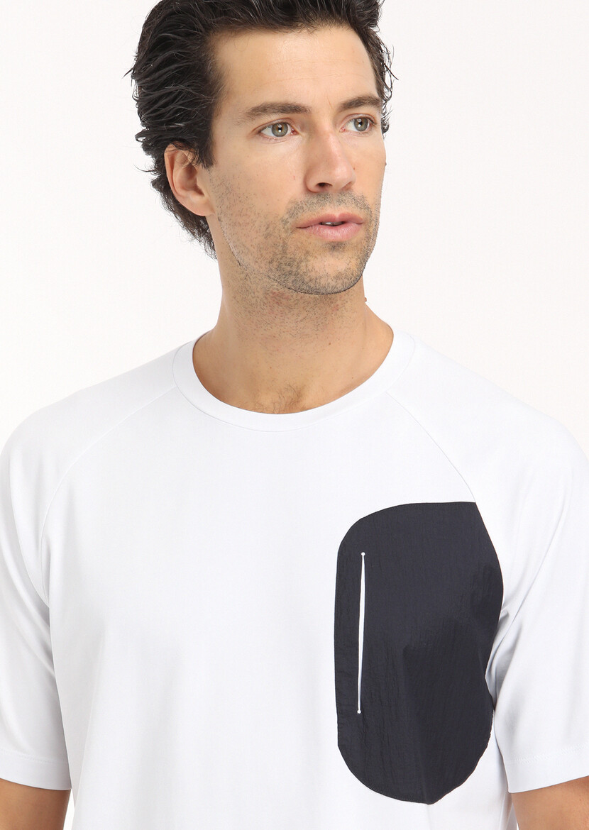 White Plain Crew Neck 100% Cotton T-Shirt - 3